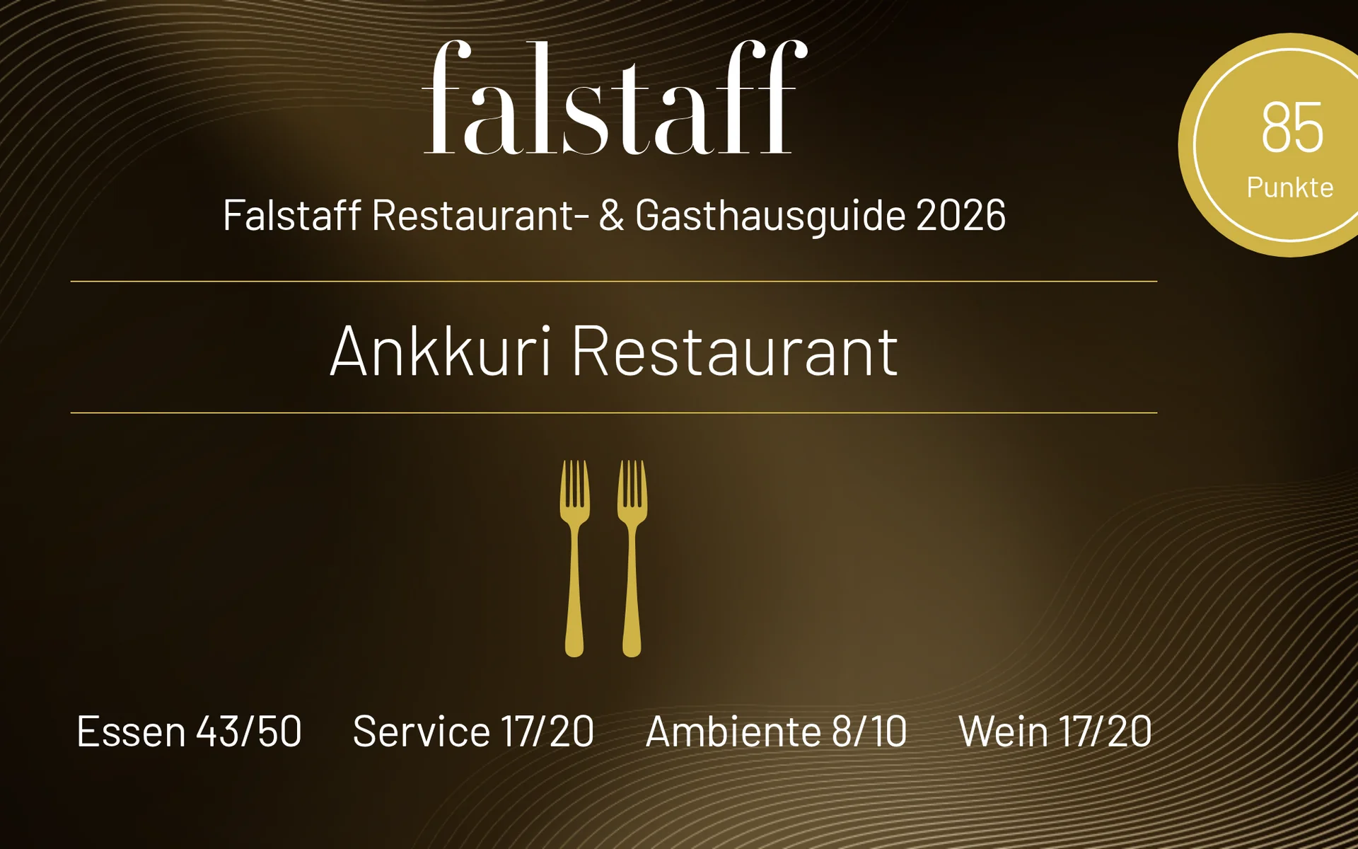Restaurant Ankkuri am Neusiedler See Bewertung Ankkuri Restaurant im Falstaff Guide 2026 mit 85 Punkten